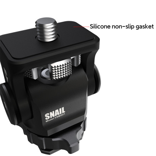 Swivel and Tilt Monitor Mount with Cold Shoe Adapter for 5 and 7''  Monitors