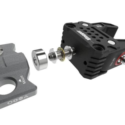 Versatile C Clamp with male 1/4”-20 and female 1/4”-20 threads