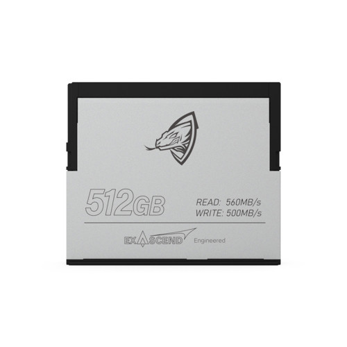 EXASCEND ARCHON Cfast 2.0 Memory Card 500MB/S 256GB, 512GB, 1TB 4K 6K for Professional Photograph Camera Video Canon C200 BMD RED KOMODO
