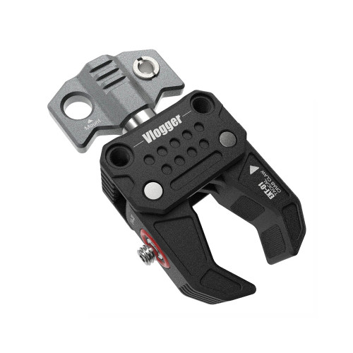Versatile C Clamp with male 1/4”-20 and female 1/4”-20 threads